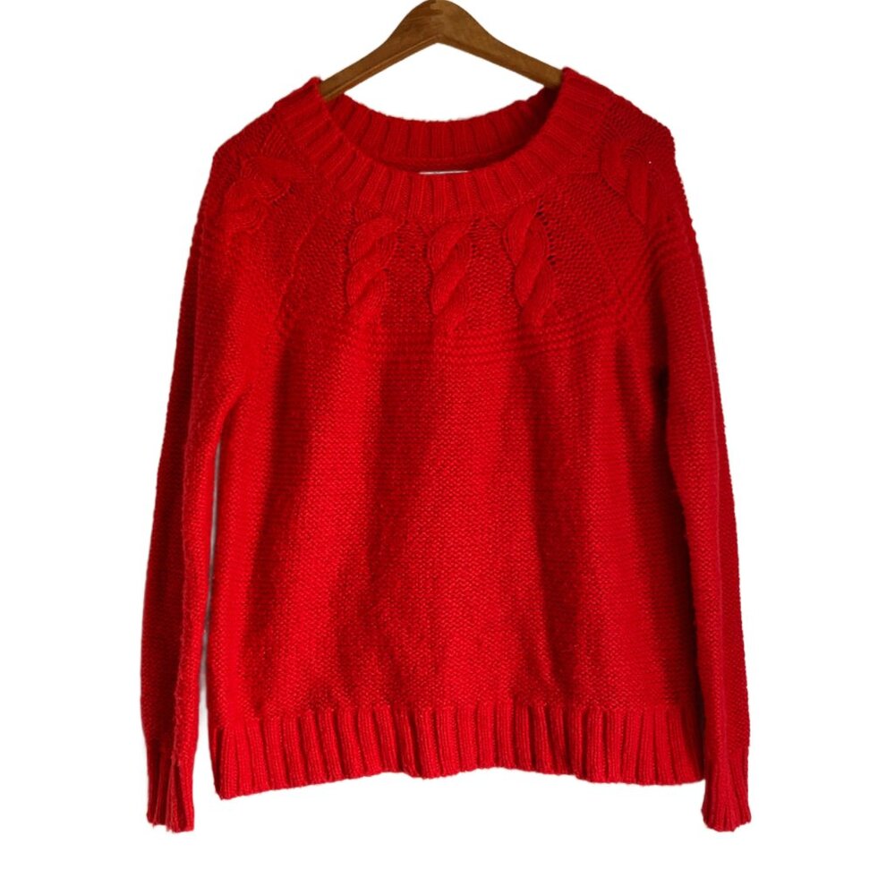 Fuzzy Bright Red Aerie Sweater - Perfect for Valentine's Day!